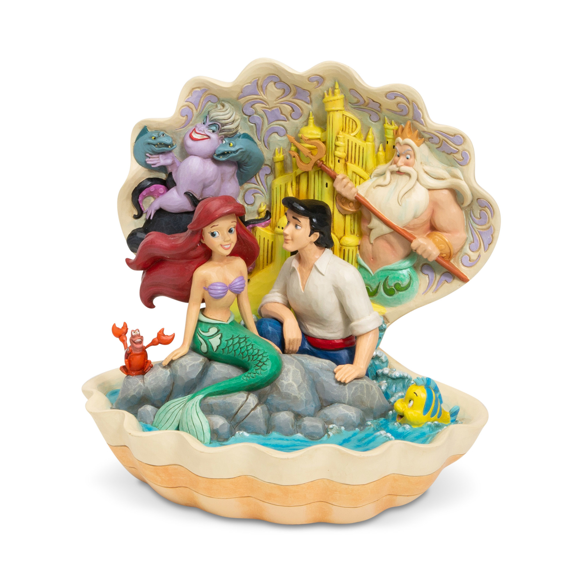 Disney Traditions Little Mermaid Seashell Scenario Statue